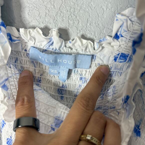 Hill House Ellie Nap Dress Blue Botanical Size XS - Picture 6 of 7